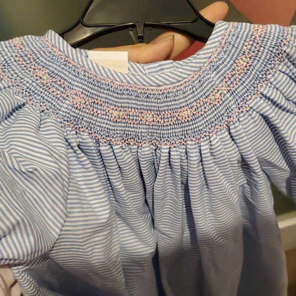 Smocked Giraffe Dress Embroidered - Picture 10 of 12